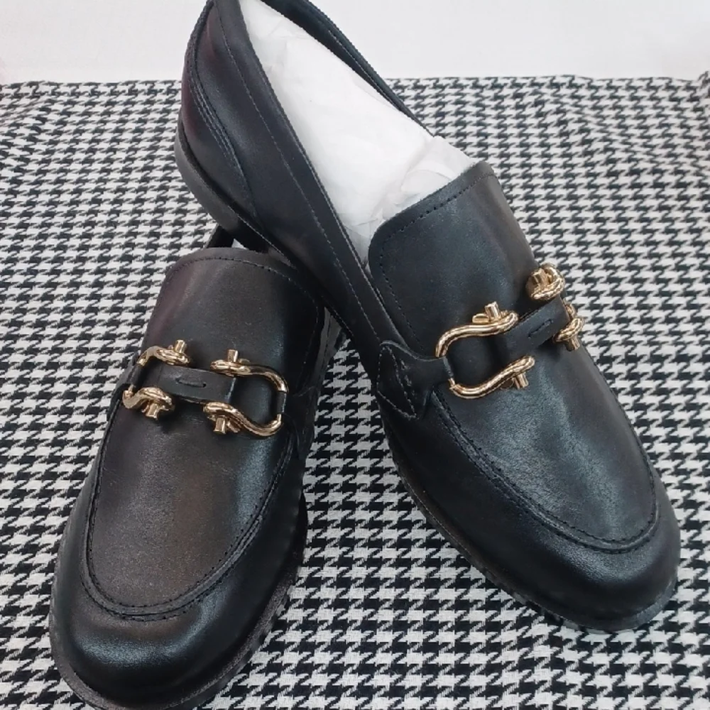 Arezzo Leather Loafers NWOB